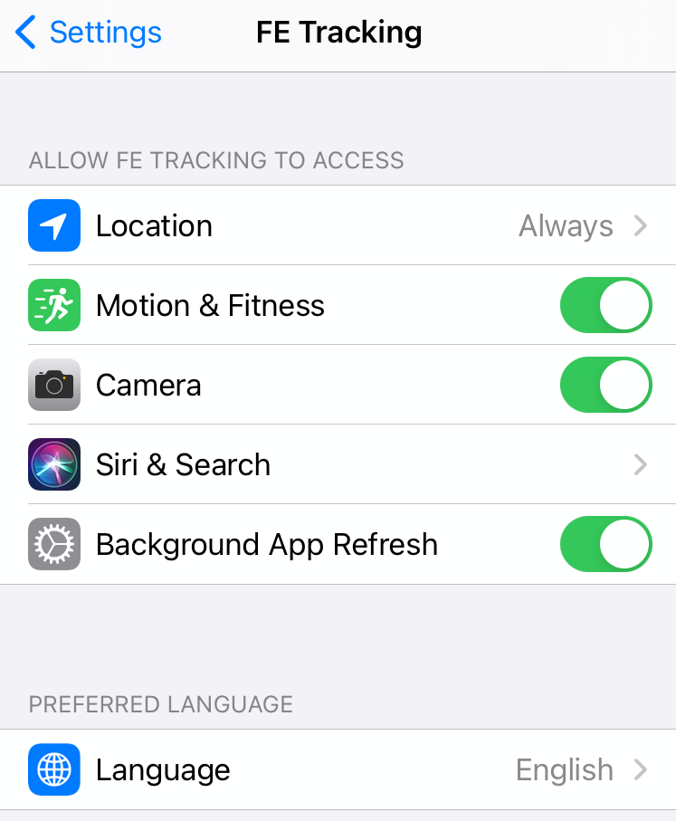 Overview IOS permissions